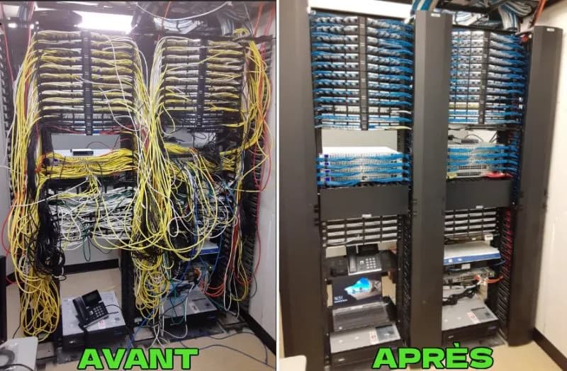 When we say we “clean up” network rooms... here’s what we mean!